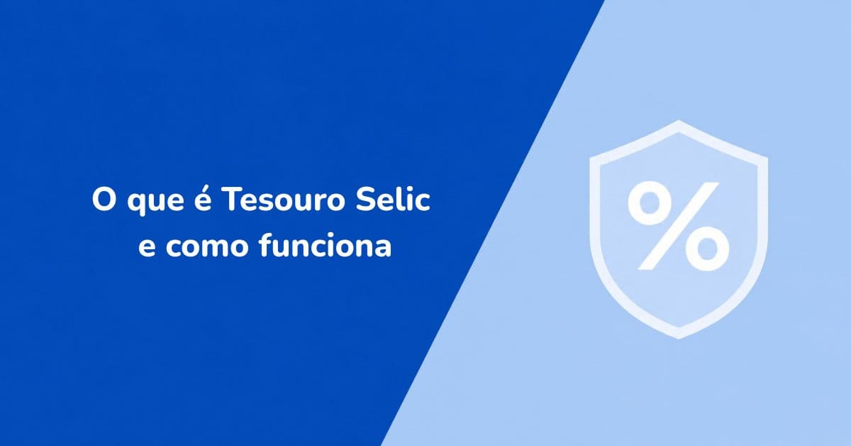 Ilustração representando o Tesouro Selic e seu rendimento ao longo do tempo